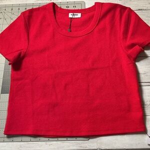 Rumored Scarlet Short Sleeve Top